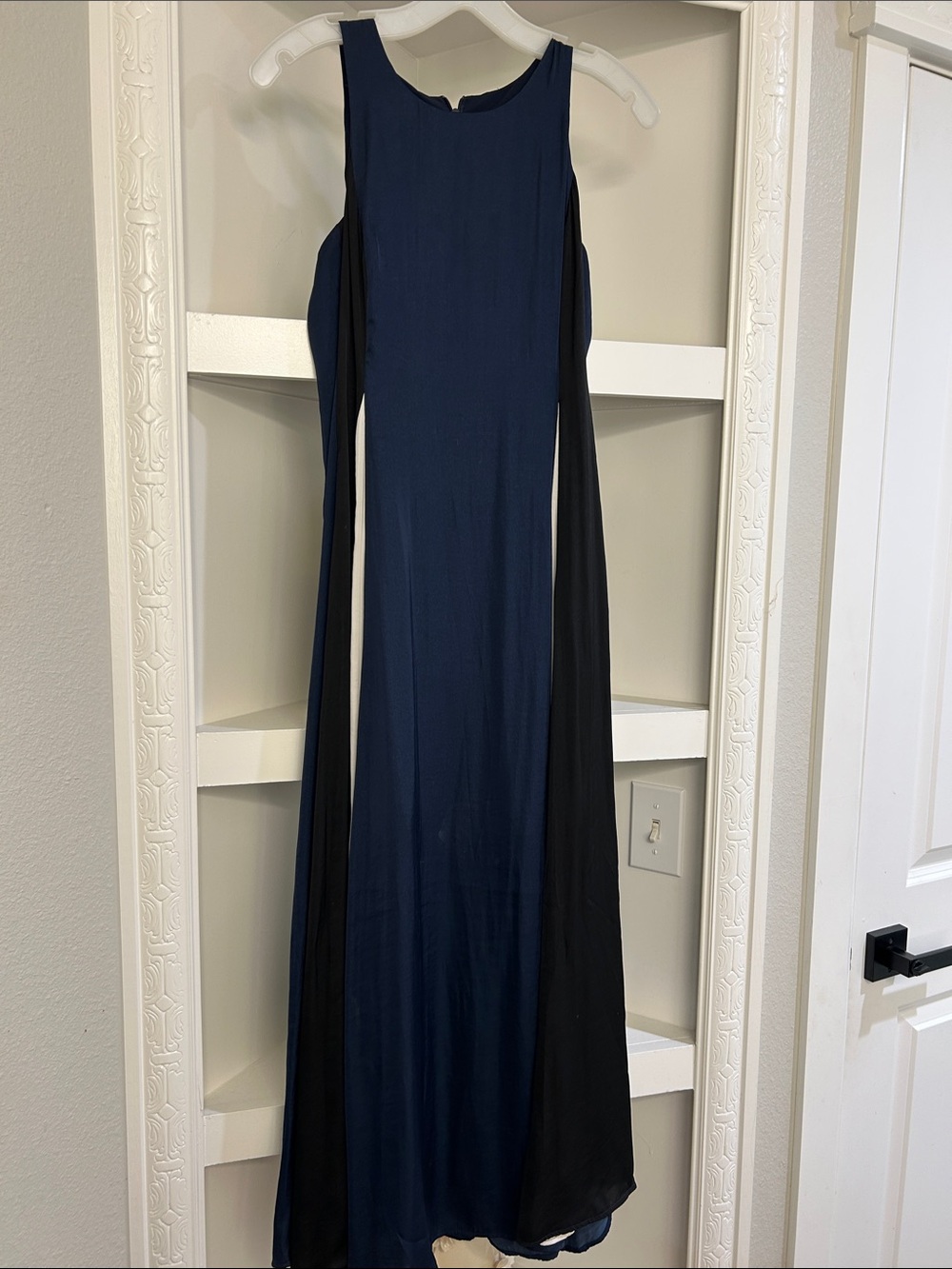 Banana Republic Navy Maxi Dress with Black Panels